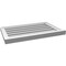 Ekena Millwork Vertical Surface Mount PVC Gable Vent: Functional, w/ 2"W x 2"P Brickmould Sill Frame, 28"W x 18"H GVPVE28X1803SF - alternate 5